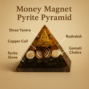 Money Magnet Pyrite Pyramid