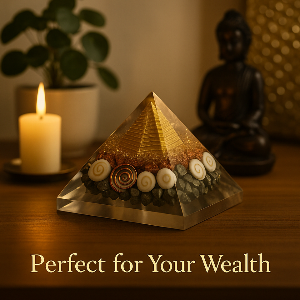 Money Magnet Pyrite Pyramid